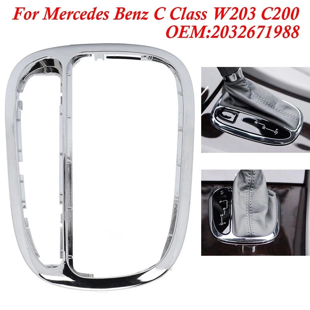 BENZ แผ่นครอบแผงเกียร์ ฝาครอบเกียร์ Mercedes Benz C class W203 C200 c180 2032671988  ร้านไทย