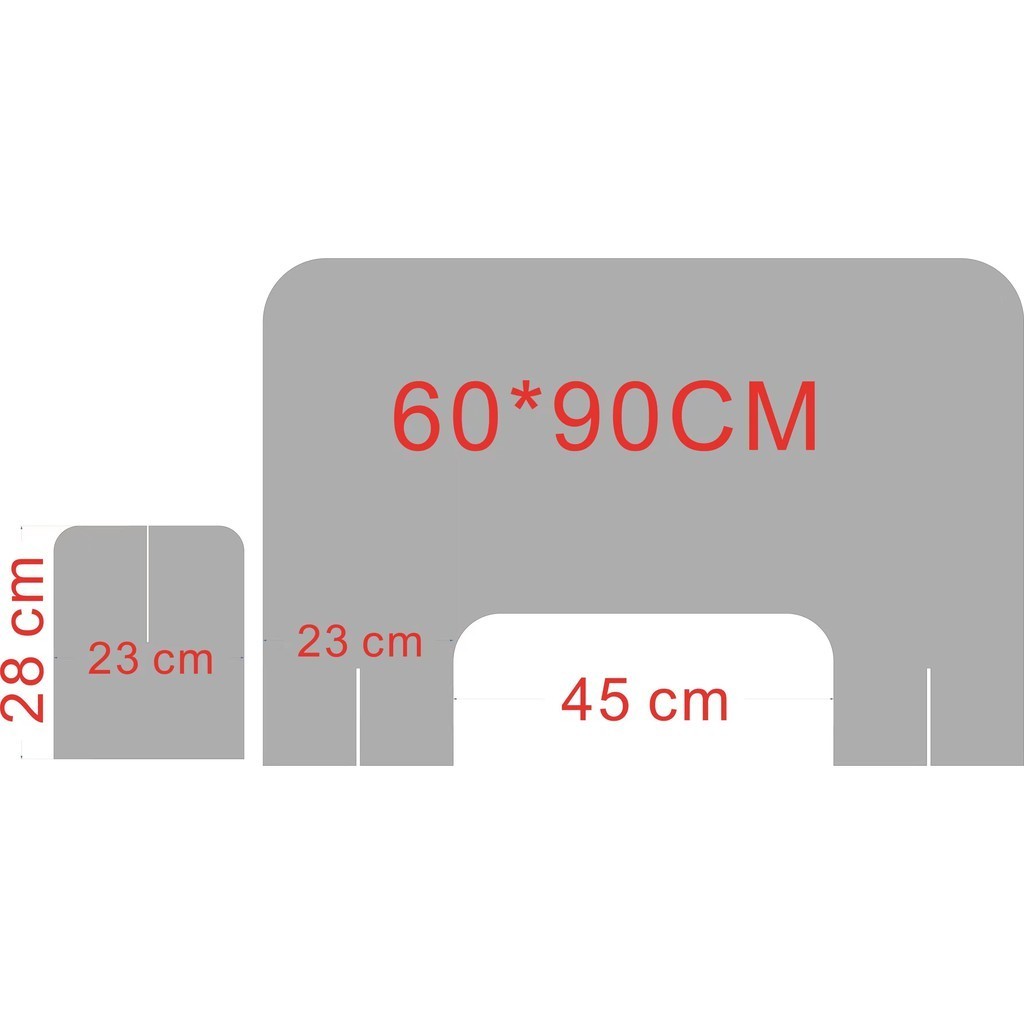 ฉากอะคริลิค อะคริลิคใส แผ่นกั้นอะคริลิค ฉากกั้น พร้อมส่ง 40x60/80x120 ฉากกั้นสำหรับร้านอาหาร คาเฟ่ เคาน์เตอร์ โต๊ะออฟฟิศ - รูปที่ 6