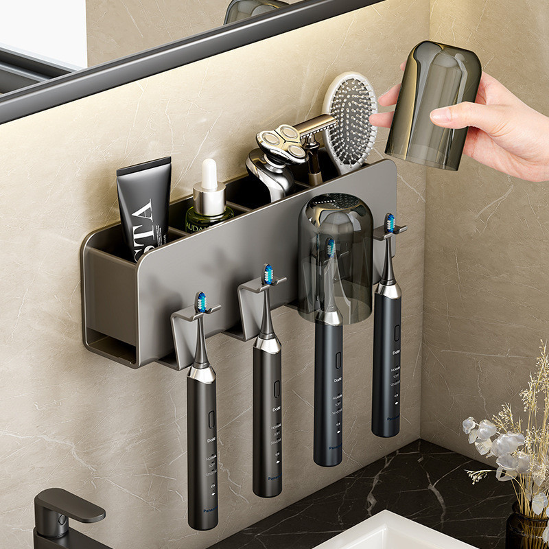 ชั้นวางแปรงสีฟันไฟฟ้า แบบติดผนังห้องน้ํา