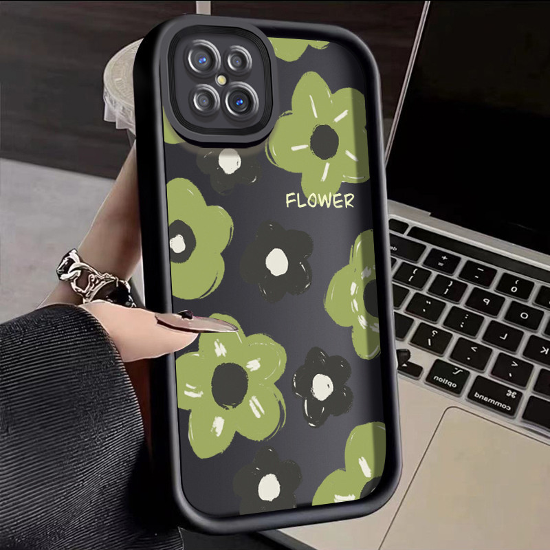 เคสโทรศัพท์มือถือ แบบบาง ป้องกันกระแทก ลายดอกไม้น่ารัก สําหรับ OPPO Reno 3 A91 F15 A92s Reno 4z 5g