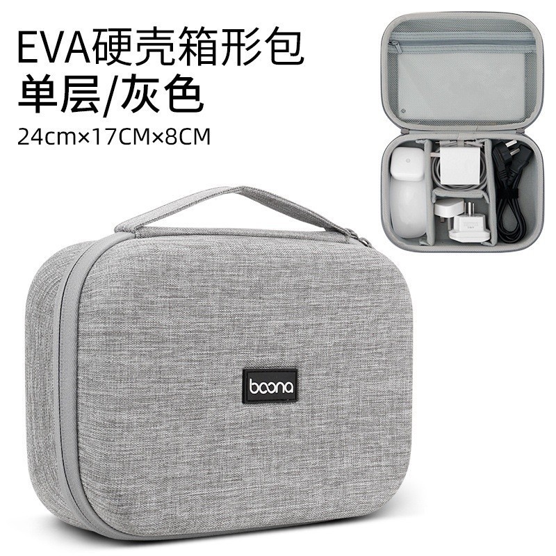 baona กระเป๋าเคส EVA แบบแข็ง กันกระแทก สําหรับจัดเก็บอุปกรณ์อิเล็กทรอนิกส์ สายชาร์จ แล็ปท็อป แท็บเล็ต iPad