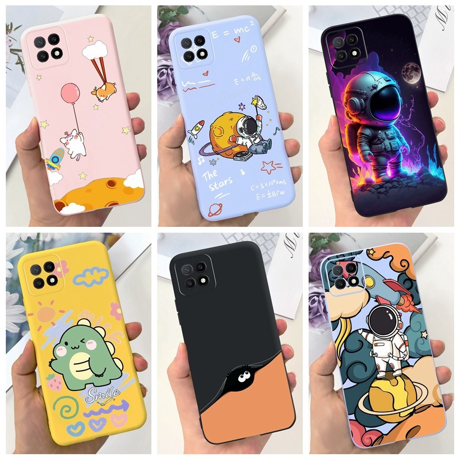 เคสโทรศัพท์มือถือ ซิลิโคนนิ่ม ลายการ์ตูนนักบินอวกาศน่ารัก 6.5 นิ้ว สําหรับ OPPO A73 5G CPH2161 A72 5G A53 5G