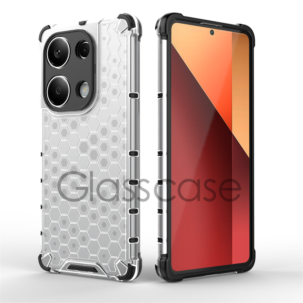 ปลอกสําหรับ Xiaomi Poco M6 X6 X7 F6 pro M6pro F6pro X7pro PocoM6pro PocoX6pro รังผึ้ง PC เคสโทรศัพท์โปร่งใสแฟชั่นกรณีกันกระแทก Hard ปลอกเลนส์ฝาครอบป้องกัน - รูปที่ 3