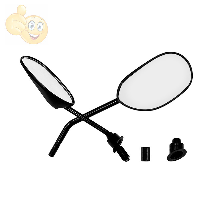 กระจกมองข้างรถมอเตอร์ไซค์  Honda Wave เกียว  เกลียวกระจก 10 มิล  (ราคาต่อ1คู่)