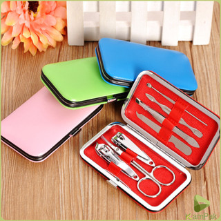 KamPak กรรไกรตัดเล็บ ชุด 7 ชิ้น ชุดเครื่องมือทำเล็บ พร้อมส่ง คละสี Nail clippers