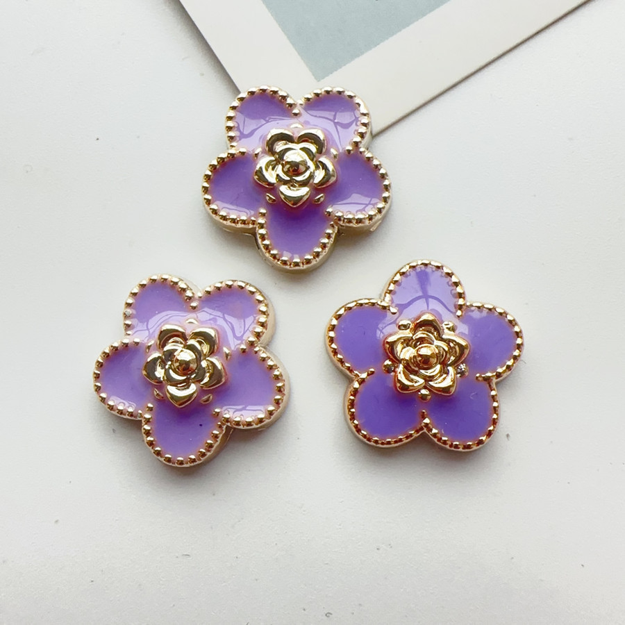 【1 ชิ้น】ริบบิ้น สีม่วงลาเวนเดอร์ ไข่มุก ผีเสื้อ ดอกไม้ DIY อุปกรณ์เสริม สําหรับตกแต่งรองเท้า