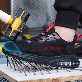 ใหม่ รองเท้าบูท เหล็ก ป้องกันการเจาะ เพื่อความปลอดภัย เหมาะก…