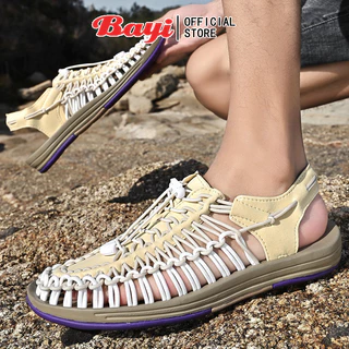 Bayi🚚 จัดส่ง 1-3 วัน 🔥【35-44 หลา】แตะ รัด ส้น สไตล์ Kenen Sandal ชาย หญิง （11 สี）รองเท้าถัก