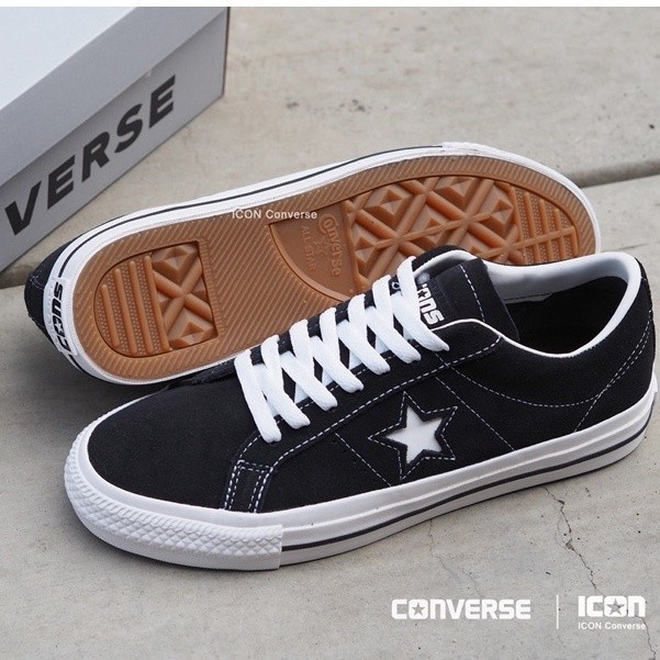 ♞,♘Converse One Star PRO OX - Black  #ฟรีเชือกดำ #แท้ #พร้อมถุงshop แฟชั่น   free shipping รองเท้า