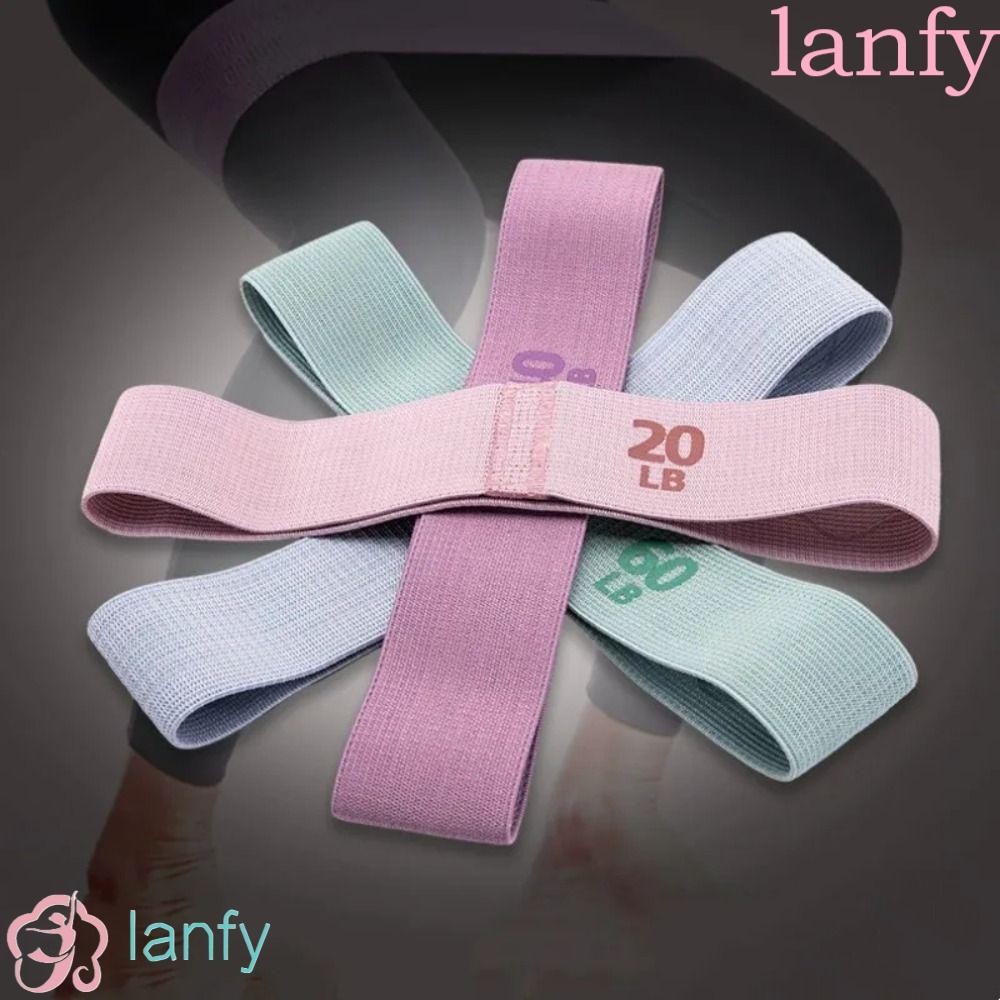 Lanfy ยางยืดแรงต้าน 20LB 40LB 60LB 90LB สําหรับออกกําลังกาย เล่นโยคะ