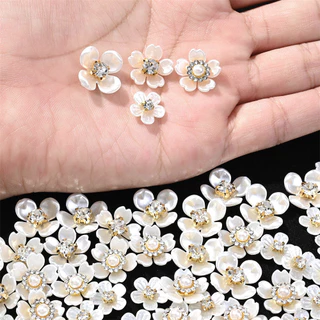 ลูกปัดไข่มุกเทียม ทรงกลม แฮนด์เมด DIY สําหรับทําเครื่องประดับ ต่างหู สร้อยคอ 40 ชิ้น