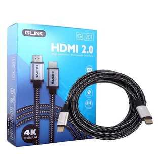 HDMI 4K GLINK 2.0 (GL-201) ยาว1.8M/3M/5M/10M/15M คุณภาพดี 4K Ultra HD Resolution GL201