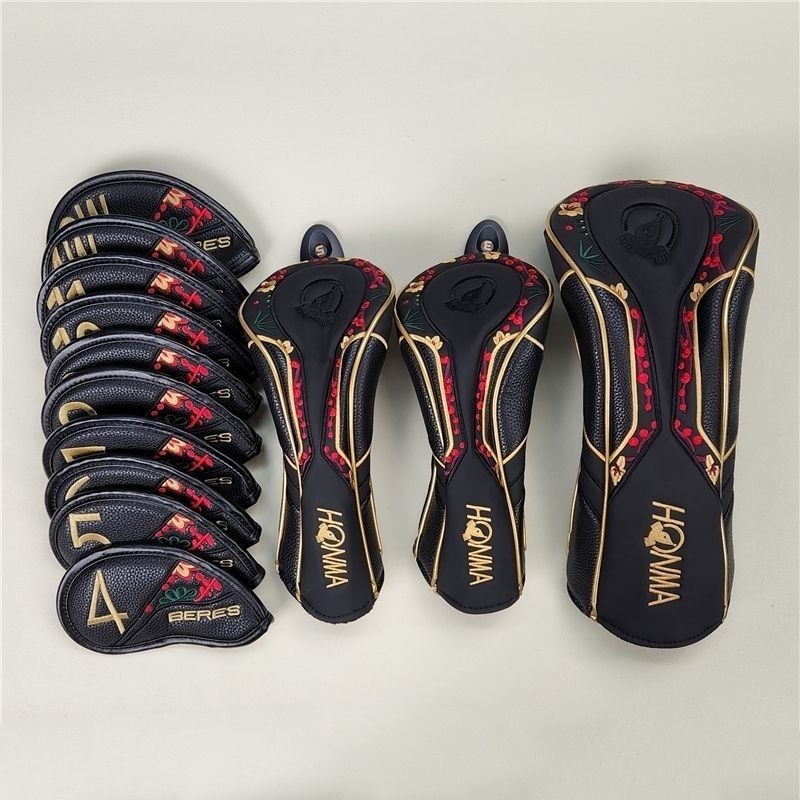 ปลอกคลุมไม้กอล์ฟ ลายม้าแดง HONMA S-08 No. ผ้าคลุมหัวไม้กอล์ฟ 6SAL 1 ชิ้น