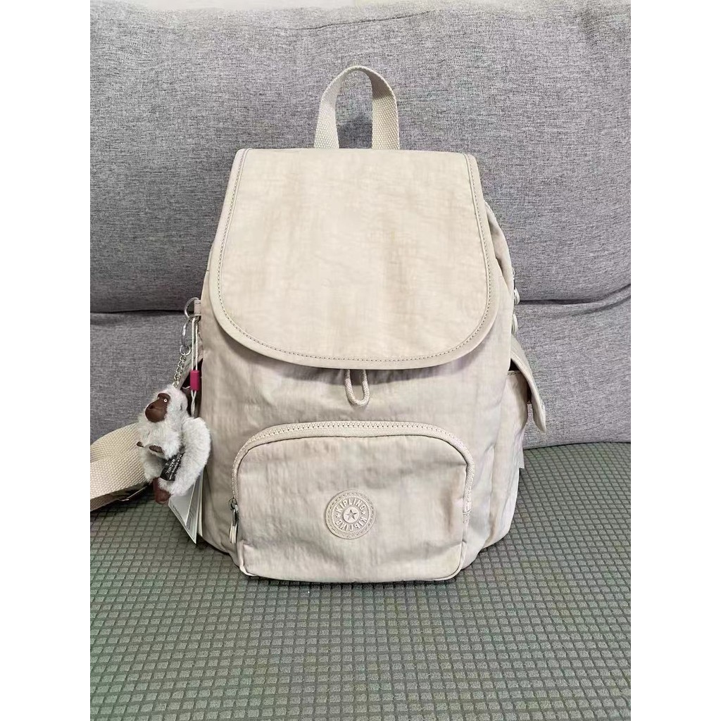 Kip Limited Edition Beige Series Backpack/กระเป๋าเป้สะพายหลังเดินทางไนลอนกันน้ํากระเป๋าผู้หญิง 789
