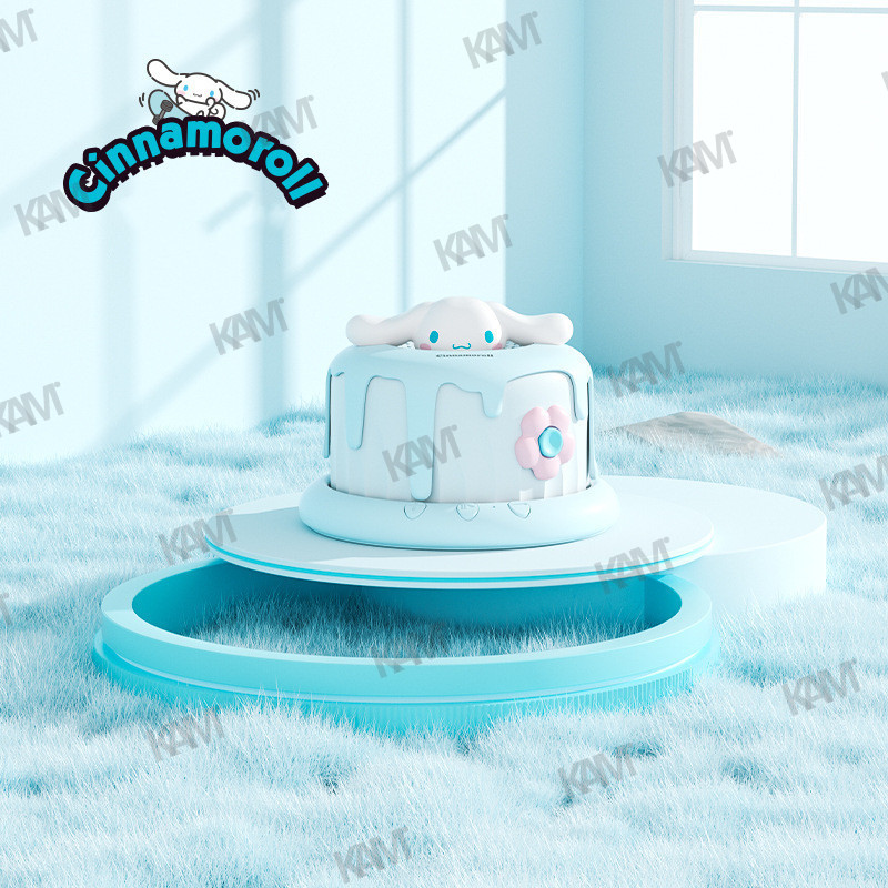 Kam 2024 Sanrio ลําโพงบลูทูธไร้สาย FY03 Kuromi Cake Design TWS Dual Computer Interconnect Lotso Cute Desktop Speaker Hello Kitty 360 องศา สเตอริโอรอบทิศทาง ห้องนอน