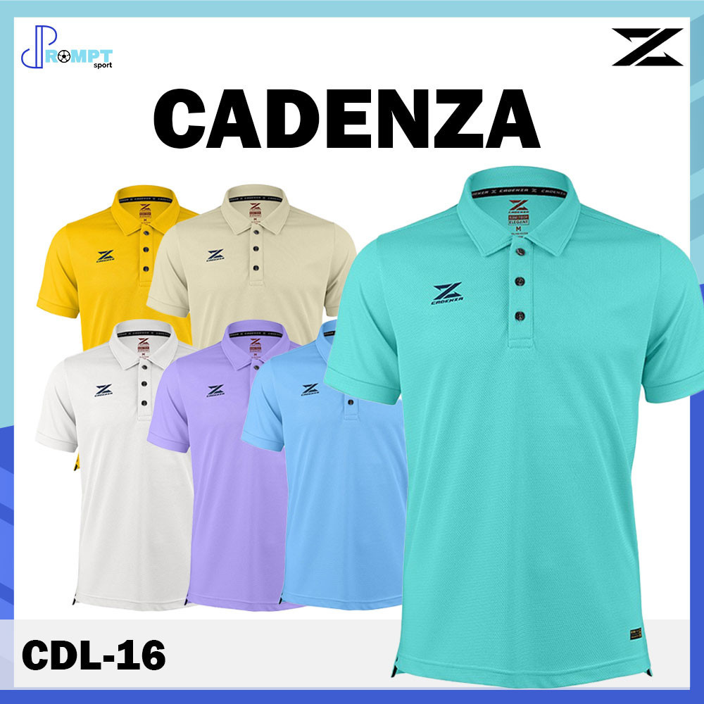 เสื้อโปโล เสื้อโปโลแขนสั้นคาเดนซ่า CADENZA POLO รหัส CDL-16 ชุดที่ 2 ของแท้100%