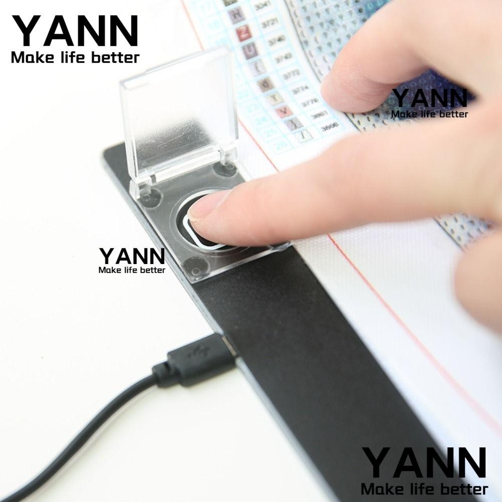 Yann1 ฝาครอบสวิตช์ไฟ LED พลาสติก 5D กันฝุ่น อุปกรณ์เสริม สําหรับปักครอสติชคริสตัล