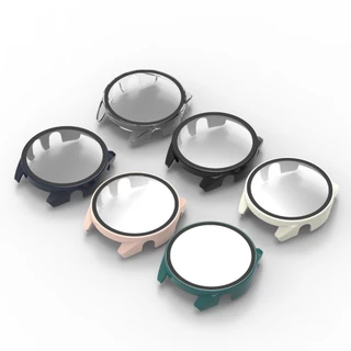 ฝาครอบพีซี + กระจกนิรภัย สําหรับ For Garmin Forerunner 165 / 165 Music เคสป้องกันหน้าจอสมาร์ทวอทช์