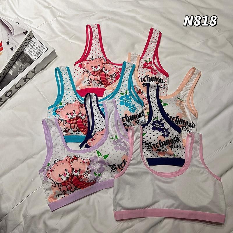 ชุดชั้นในเด็กอายุ ชุดชั้นในเด็กผู้หญิงบราฟองน้ำผ้านิ่มใส่สบาย 8-16 ปีรอบอก 20-34 นิ้ว sport bras TT HOME