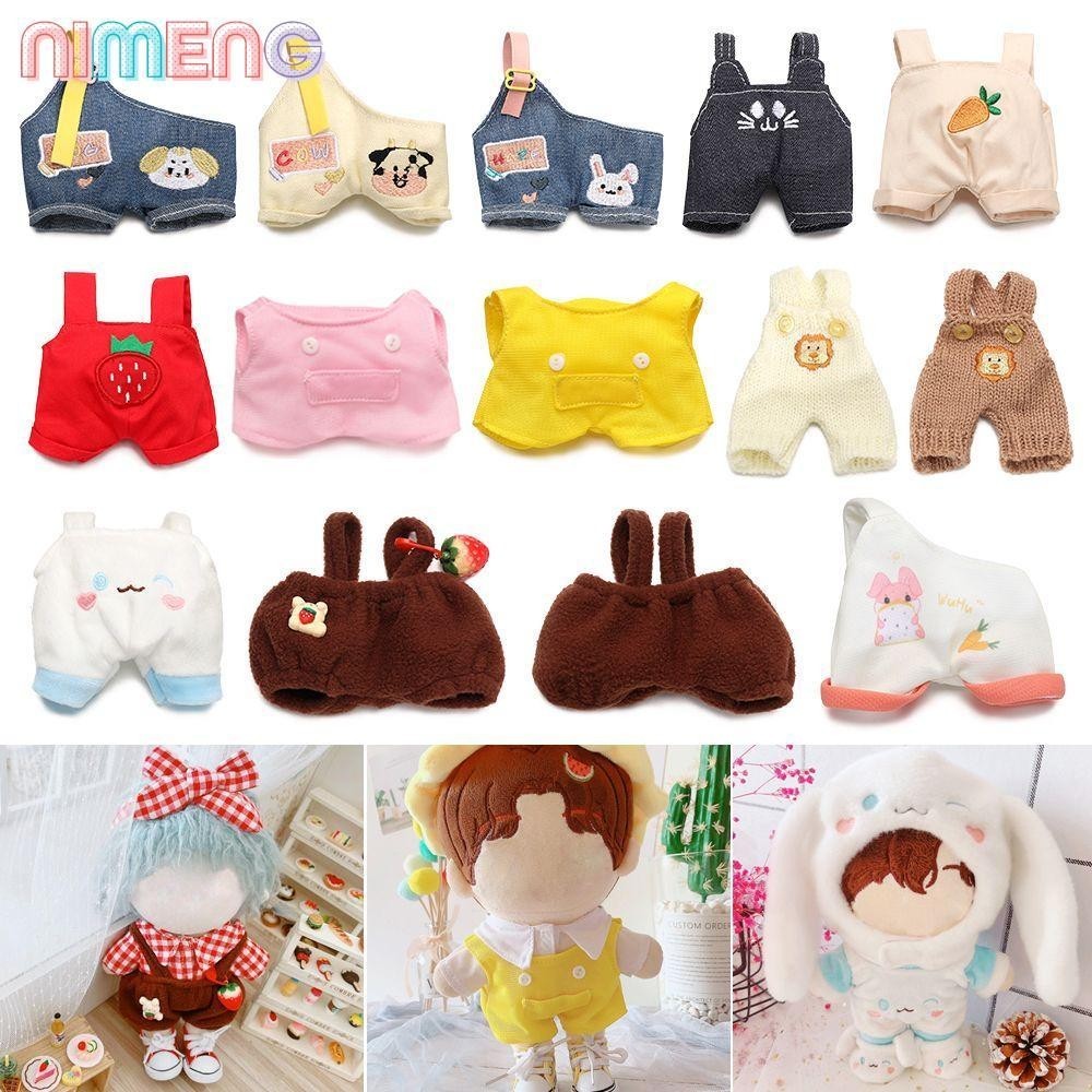 Nimeng เสื้อผ้าตุ๊กตา ผ้าฝ้ายทรงหลวม มินิน่ารัก ลายการ์ตูนสัตว์ ของที่ระลึก