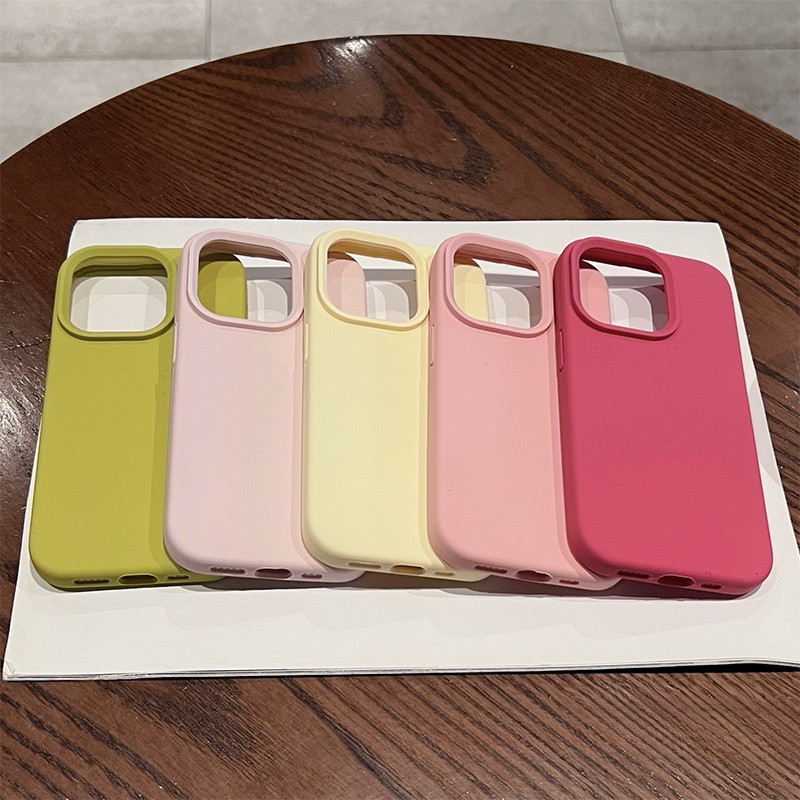 เคสซิลิโคนนิ่ม ป้องกันเลนส์กล้อง หรูหรา สําหรับ for Iphone 16 15 11 13 12 14 Pro Max Plus Iphone 14promax