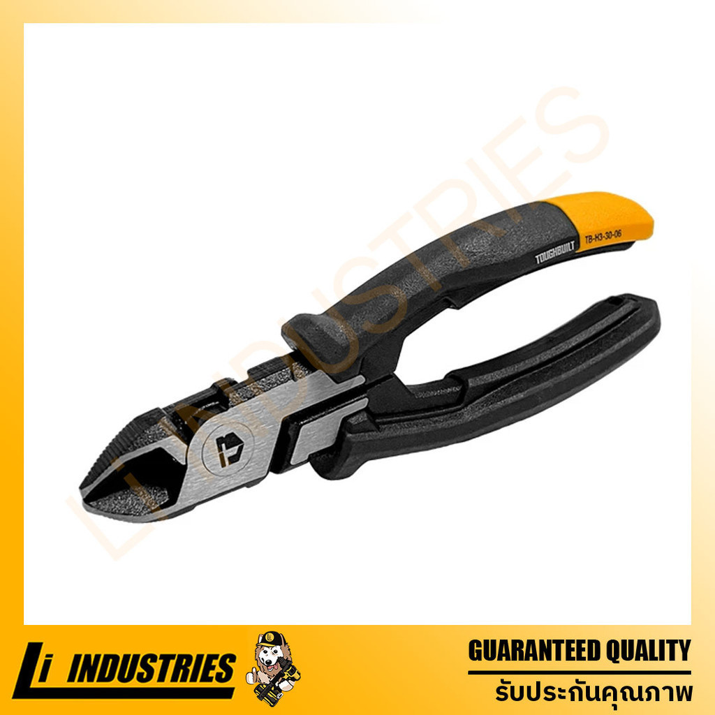 TOUGHBUILT 6 นิ้ว คีมตัดทแยงมุมเกรดอุตสาหกรรมทดแรงอเนกประสงค์ TB-H3-30-06