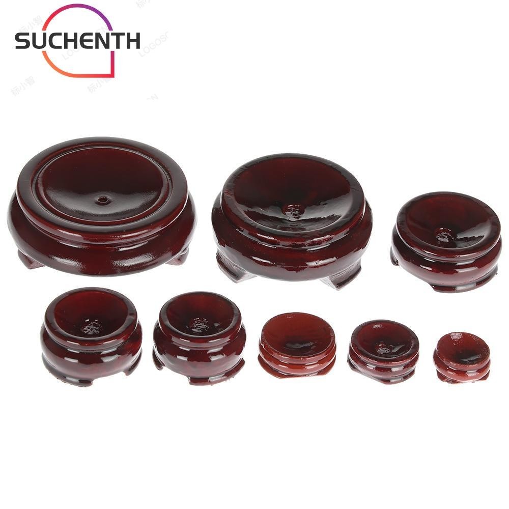 Suchenth ฐานวางลูกแก้วคริสตัลธรรมชาติ ขนาดเล็ก สําหรับตกแต่งบ้าน