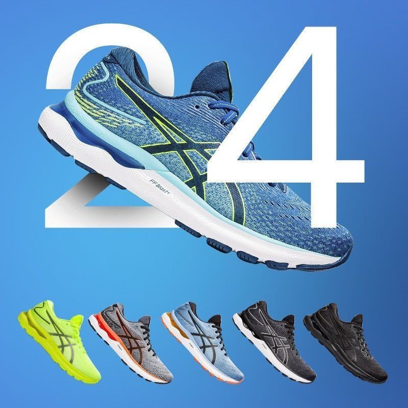 ((asics) Gel Nimbus 24 รองเท้ากีฬา รองเท้าวิ่ง ลําลอง น้ําหนักเบา ระบายอากาศ สําหรับผู้ชาย