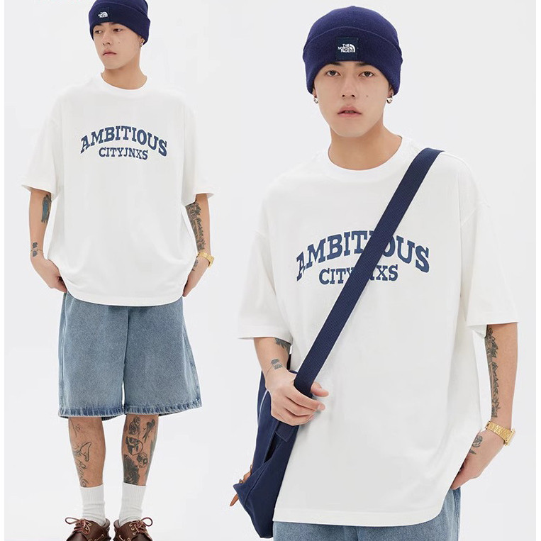 （พร้อมส่งจากกทม มาถึงใน 2วัน）เสื้อยืดยอดฮิตสไตล์ญี่ปุ่นและเกาหลี ลายการ์ตูน ใส่สบาย เสื้อเชิ้ตลำลอง oversize