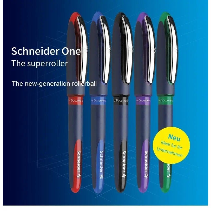 Schneider ONE Sign ปากกา Super Smooth Straight Liquid Rollerball ปากกา 0.3/0.5/0.6 มม.ปากกาลายเซ็นสํานักงาน