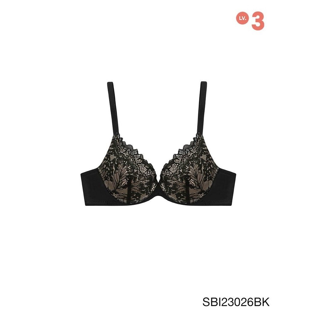 Sabina เสื้อชั้นใน มีโครง รุ่น Modern V รหัส SBI23026BK สีดำ