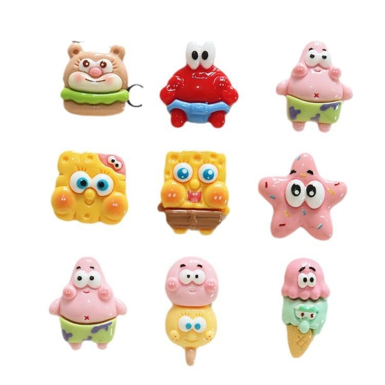 [100 ชิ้น พร้อมส่ง] Haibao กิ๊บติดผม เรซิ่น แวววาว DIY สําหรับตู้เย็น - รูปที่ 3