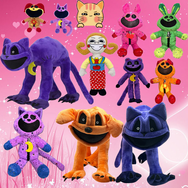 BCT Smiling Critters Plush Toy poppy playtime 3 catnap ยิ้มแมวร้องไห้ Nap Catnat Accion ตุ๊กตาของเล่นนุ่มเด็กของขวัญวันเกิดแฟน