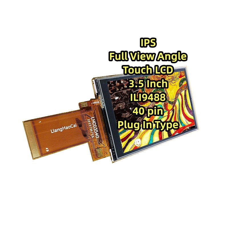ILI9488 full view angle 3.5 Inch Best Sale IPS Touch LCD 40pin 320*480 screen panel