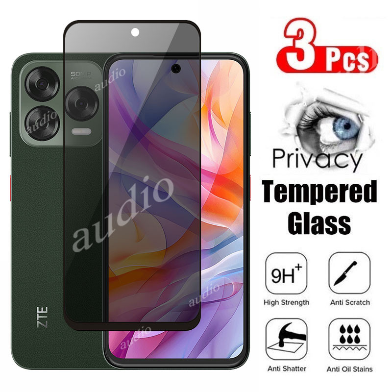 Nubia V80 Design 4G Nubia V70 Design 4G ความเป็นส่วนตัวป้องกันหน้าจอกระจกนิรภัยป้องกันฟิล์มสําหรับ Z