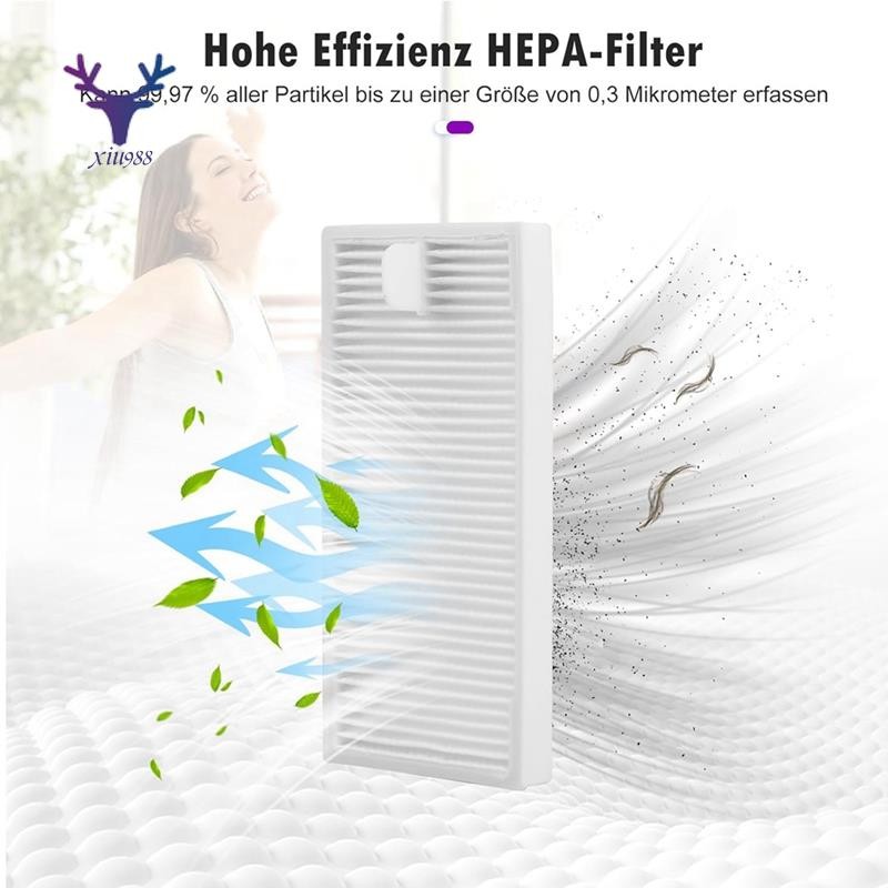 [xiu988.th] สําหรับ Eureka E10s เครื่องดูดฝุ่นหุ่นยนต์หลักแปรงด้านข้าง Hepa Filter Mop ผ้าอะไหล่อุปกรณ์เสริม ราคา ถูกที่สุด ดีลบีเคเค แกลเลอรีภาพที่ 5