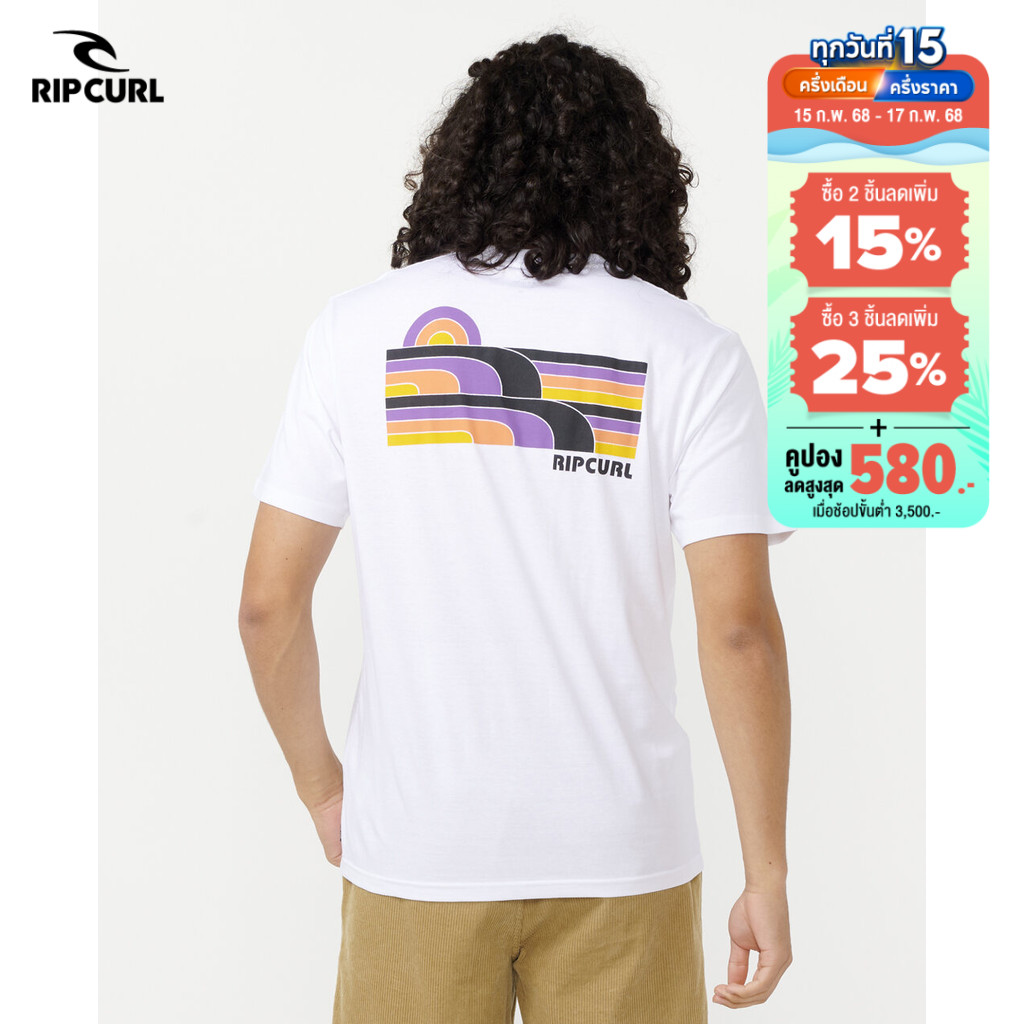 RIPCURL เสื้อยืด 0KHMTE SURF REVIVAL LINE UP TEE S24
