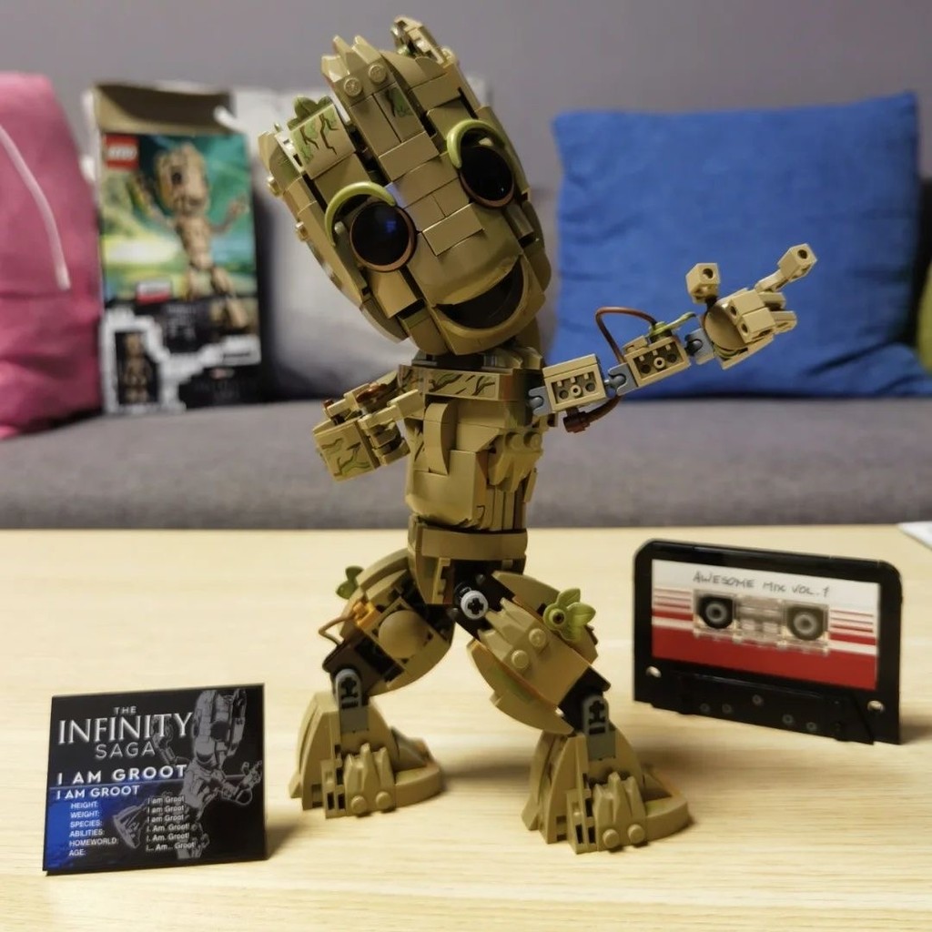 บล็อกตัวต่อ ฮีโร่มาร์เวลกรูท ของเล่นตัวต่อเลโก้ Marvel Super hero Groot เสริมการเรียนรู้เด็ก ของขวัญ - รูปที่ 6