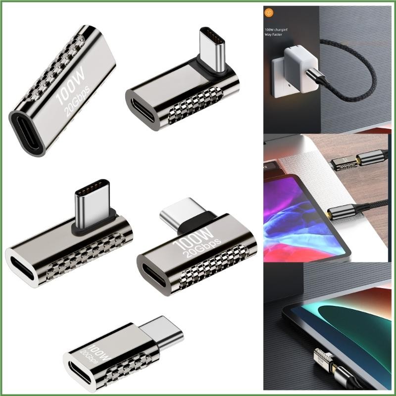 อะแดปเตอร์ BON USB-C Extender ส่วนขยาย 20Gbps Type-C 100W โปรไฟล์ต่ํา Type-C ตัวเมีย