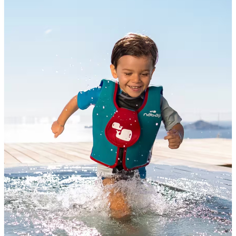 ส่งไวทุกวัน  Nabaiji เสื้อฝึกว่ายน้ำ ชูชีพเด็ก 15-18kg และ 18-30kg kid swimming vest MN7 ราคา ถูกที่สุด ดีลบีเคเค แกลเลอรีภาพที่ 8