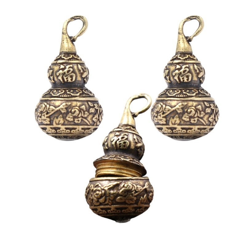 Conn 3PCS Elegant Gourd Charm สร้อยคอจี้มะระเครื่องประดับทําด้วยมือจี้