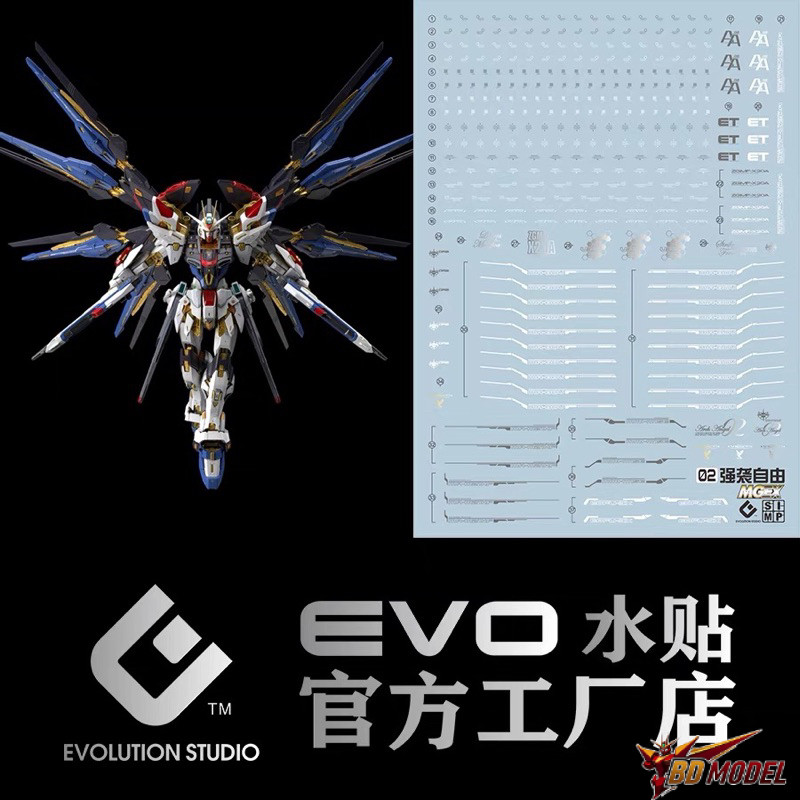 ✅พร้อมส่ง🔥 ดีคอลน้ำ DECAL EVO MGEX STRIKE FREEDOM