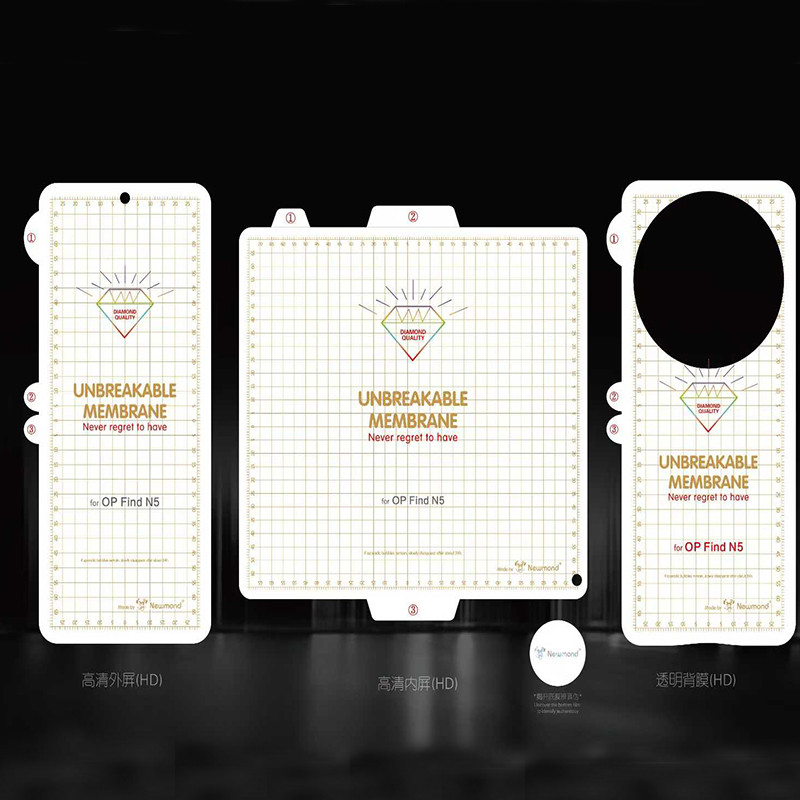 ด้านในด้านหน้ากลับ Frosted Matte Hydrogel ฟิล์มสําหรับ OPPO Find N6 N5 N3 Clear HD Transprant Soft TPU ป้องกันหน้าจอ