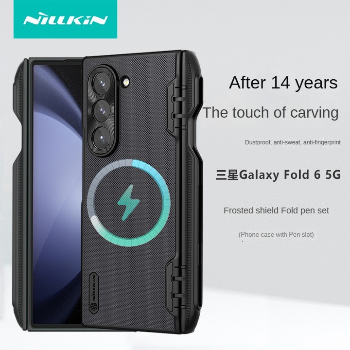 Nillkin For Samsung Galaxy Z Fold 6 case Scrub shield พร้อมการป้องกันบานพับ Fold6 cover Fold6 casing