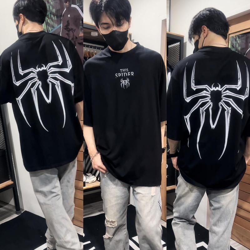 พร้อมส่ง🔥เสื้อยืดผู้ชายลายซุปเปอร์ฮีโร่ คอตตอนแท้100% ใส่สบายสุดๆ โอเวอร์ไซส์ S-3XL ส่งเร็ววันนี้