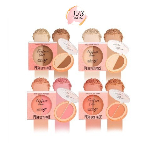 🔹 A-397 Ashley Perfect Face บลัชออนทูโทนสีสดใส บลัชออน 2 เฉดสี ✨