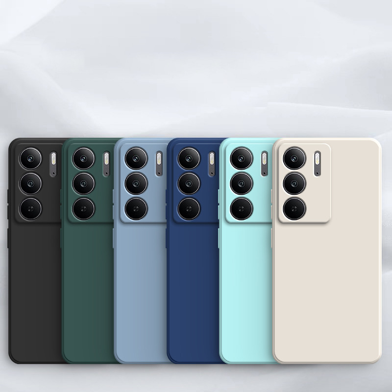 เคส Realme C75 C75X C67 C65 C63 C61 สี Macaron ซิลิโคนเหลวโทรศัพท์มือถือ drop(1YT)