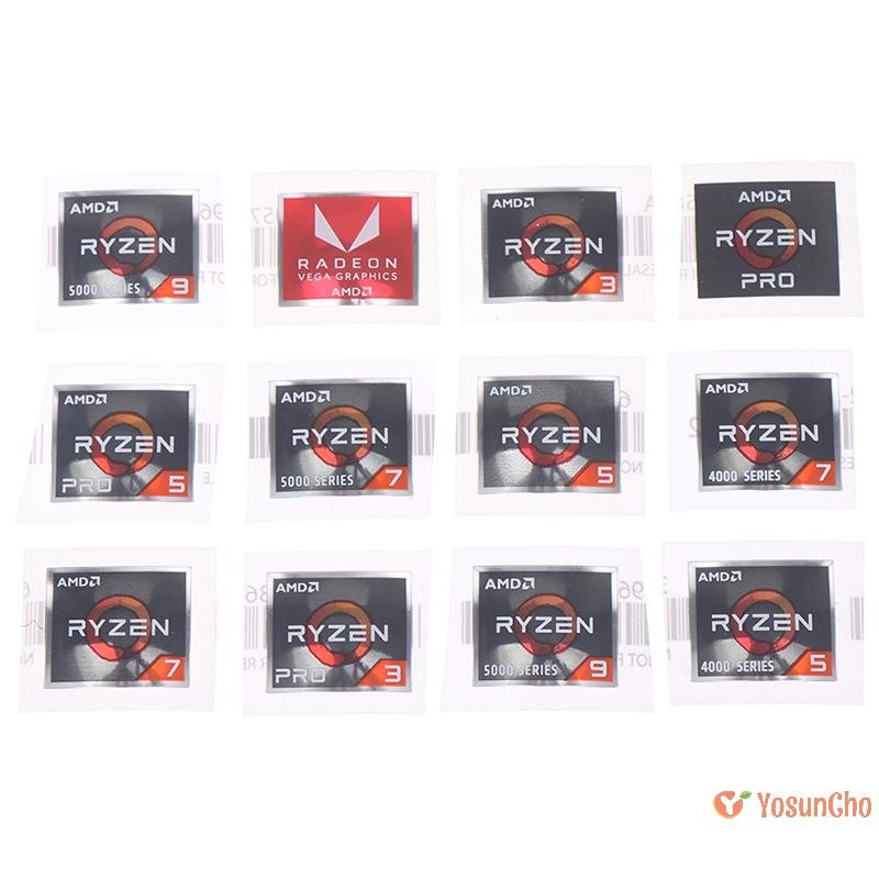Yosunchoker] สติ๊กเกอร์ซีรีส์โปรเซสเซอร์ AMD ATHLON Ryzen R 3 5 7 Logo PRO7 Generation Label ใหม่