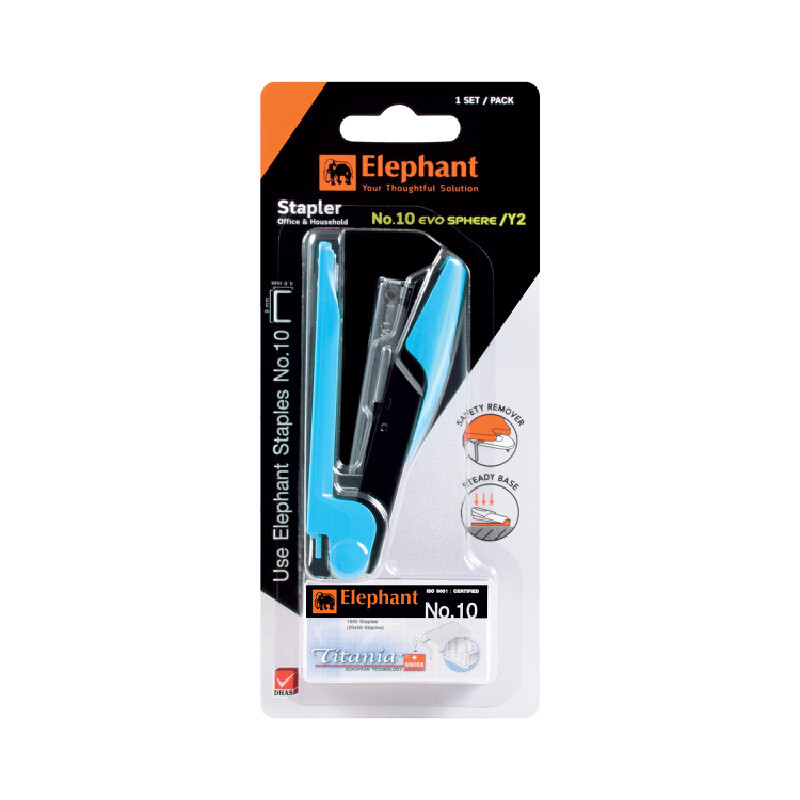 #เครื่องเย็บกระดาษ
#ตราช้างEVO SPHERE
#เย็บกระดาษได้ 2 รูปแบบ
#จับกระชับมือ
#ด้ามจับเหลี่ยม