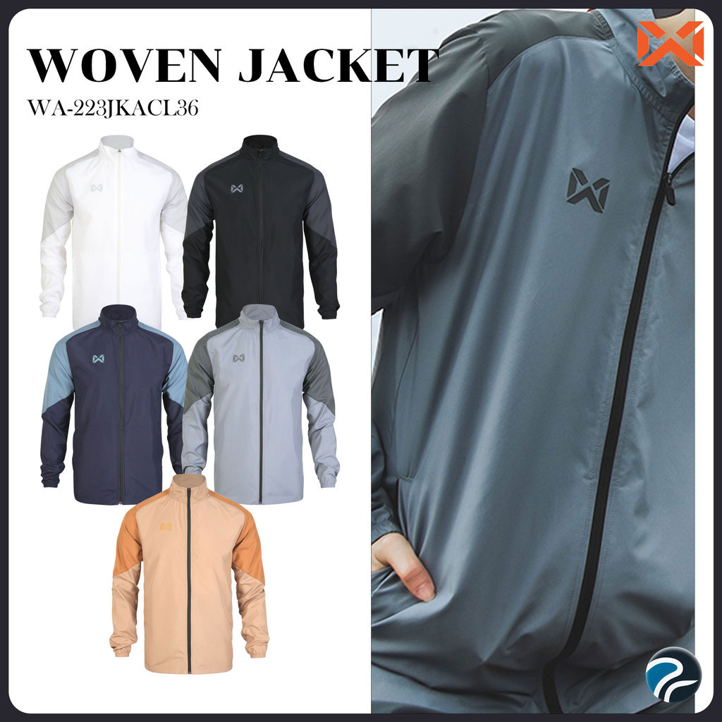 ลดเพิ่ม 30% ส่งฟรีไม่มีขั้นต่ำ! เสื้อแจ็คเก็ตวอริกซ์ WARRIX รุ่น HERIT WOVEN WA-223JKACL36 แท้100%